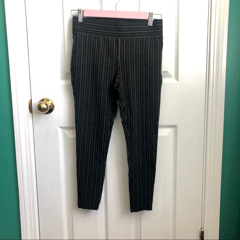 3 for $30 LOFT black pinstriped capris SP